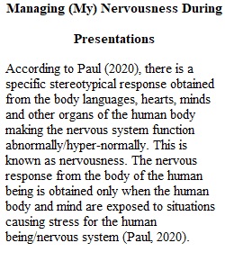 Managing (My) Nervousness & Emotions